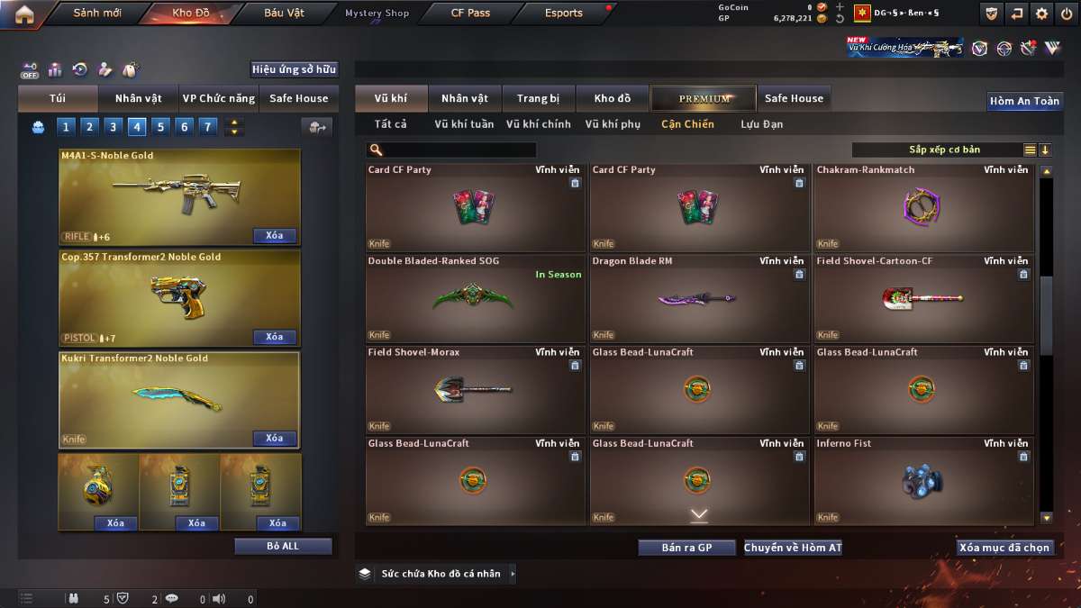 shop acc cf uy tin gia re
